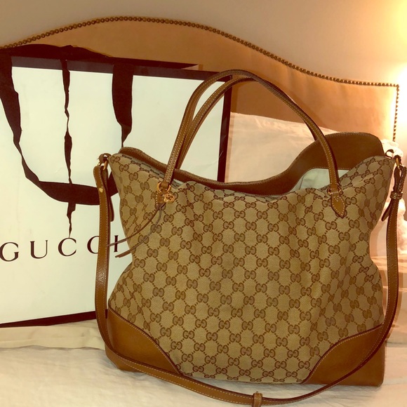 gucci large gg supreme canvas tote